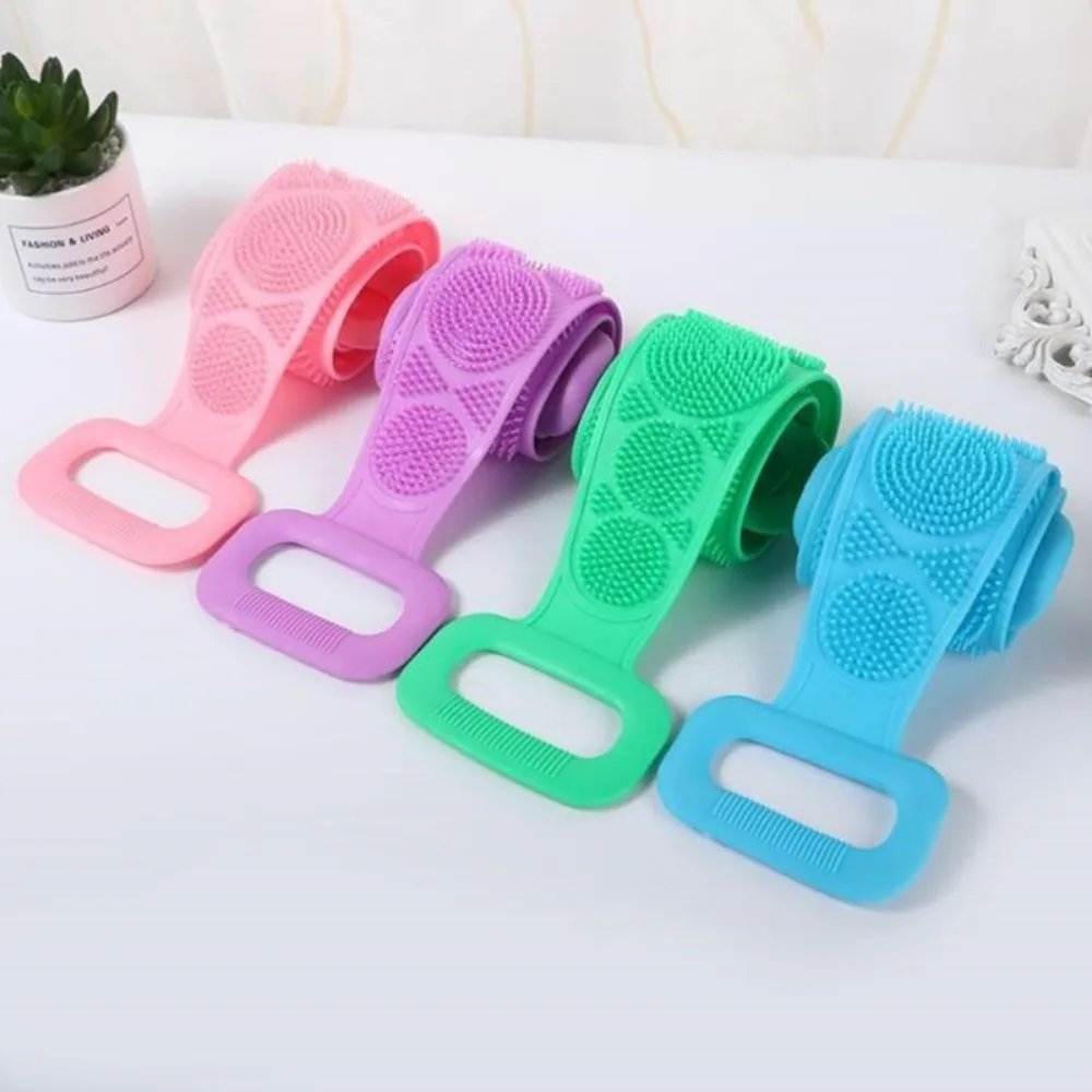 Double-sided Long Silicon Body Scrubber
